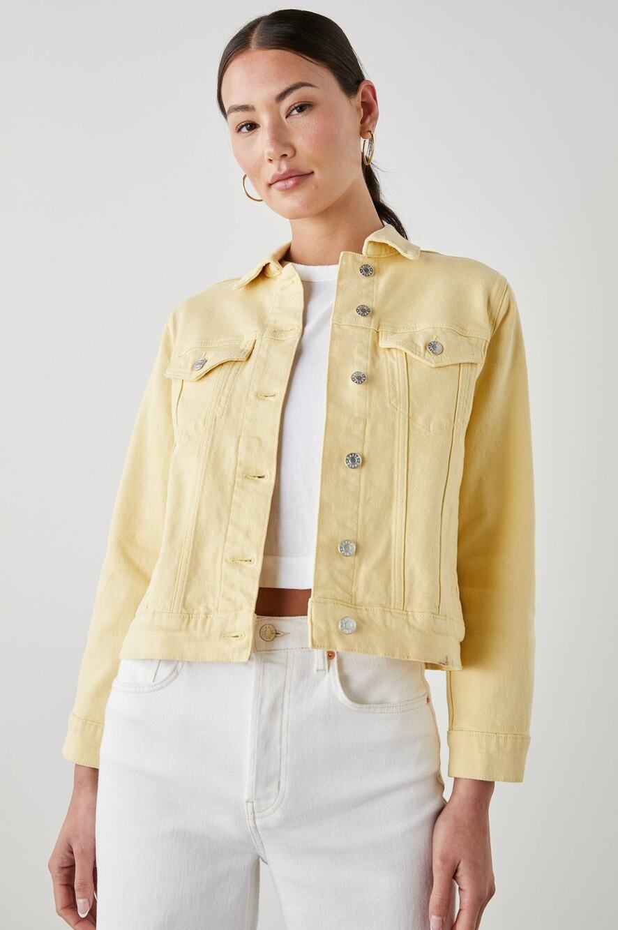 RAILS The Mulholland Denim Jacket in Lemon Drop Yellow Size XS
